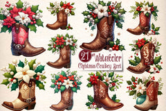 Western Cowboy Boot Clipart Bundle - CraftNest - Digital Crafting and Art