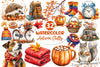 Autumn Chilly Morning Clipart Bundle 2