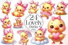 Lovely Ducks Clipart Bundle - CraftNest - Digital Crafting and Art