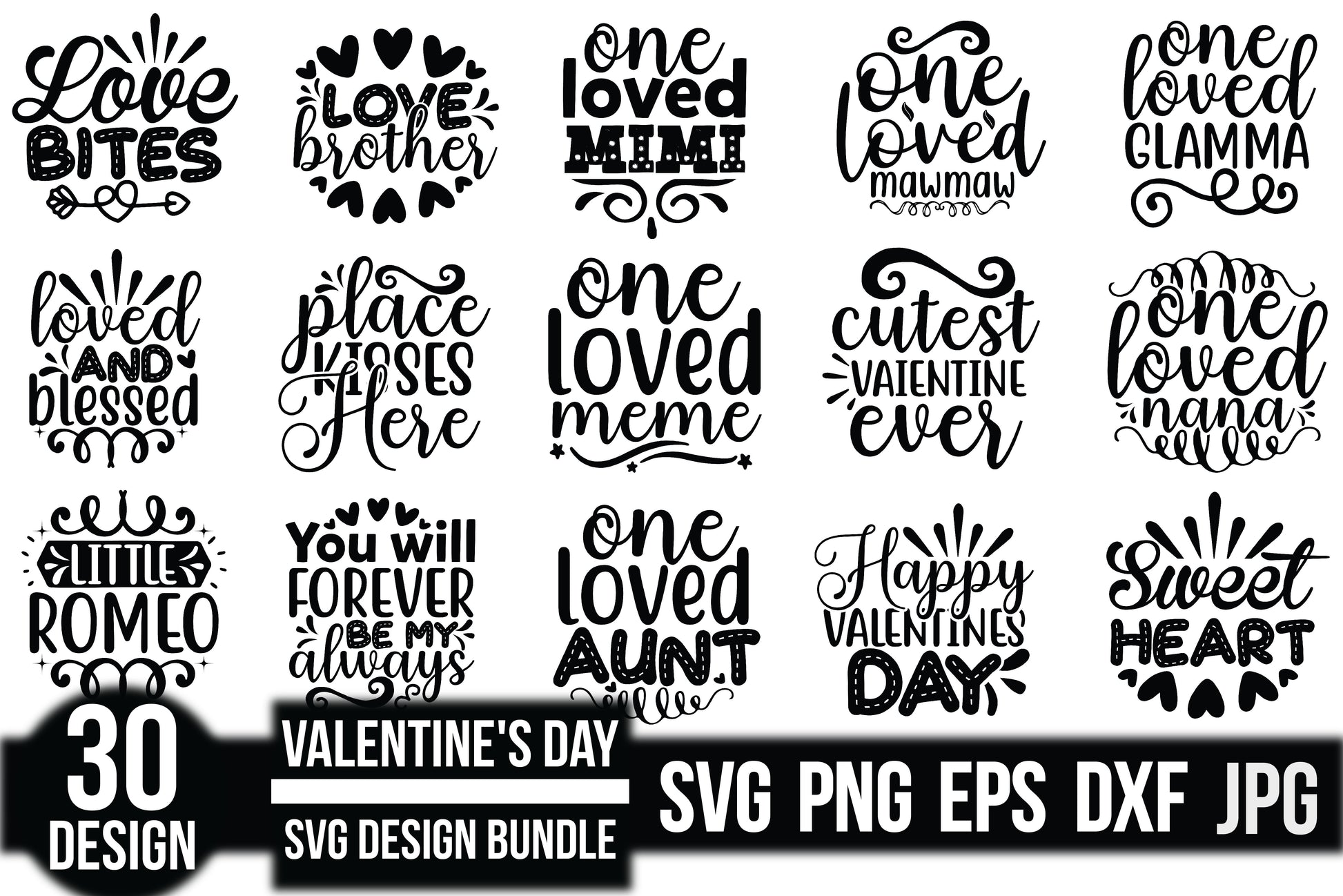 Valentine's Day SVG Bundle 21 - CraftNest - Digital Crafting and Art