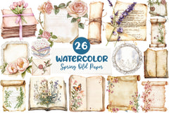 Spring Old Paper Junk Journals - CraftNest - Digital Crafting and Art