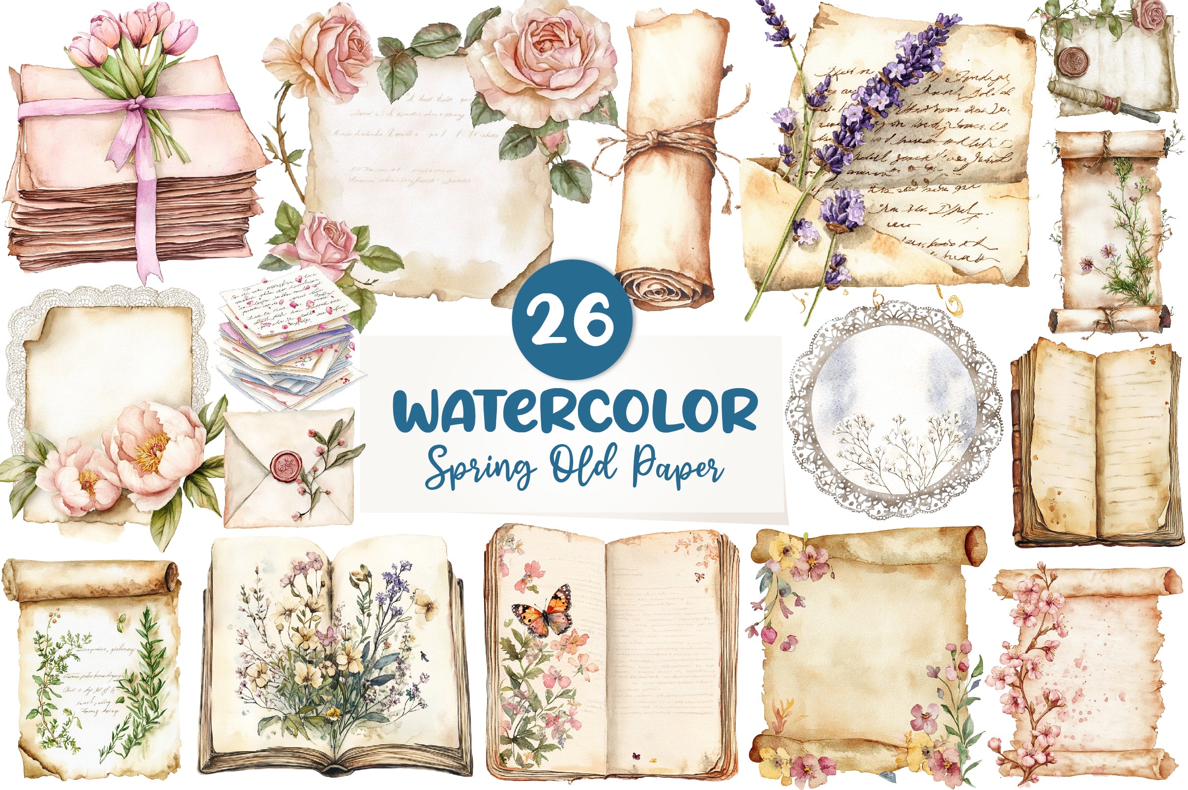 Spring Old Paper Junk Journals - CraftNest - Digital Crafting and Art