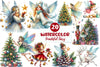 Beautiful Fairy Christmas Clipart Bundle