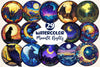 Moonlit Nights Stained Glass Circle Clipart Bundle