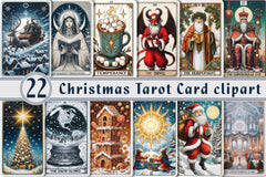 Christmas Tarot Card Clipart Bundle - CraftNest - Digital Crafting and Art