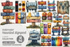 Haunted Signpost Clipart Bundle