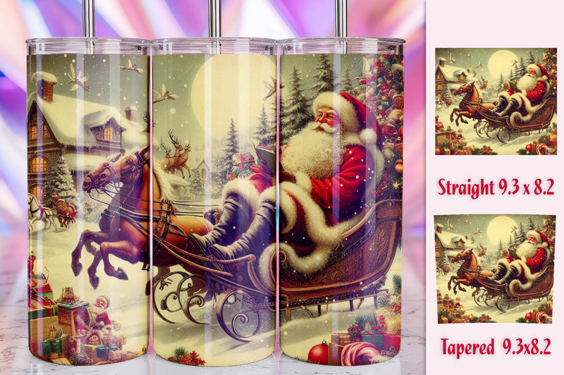Christmas Santa Tumbler Bundle 6 - CraftNest - Digital Crafting and Art