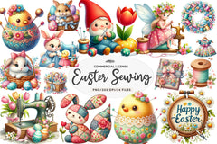 Spring & Easter Sewing Clipart Bundle - CraftNest - Digital Crafting and Art