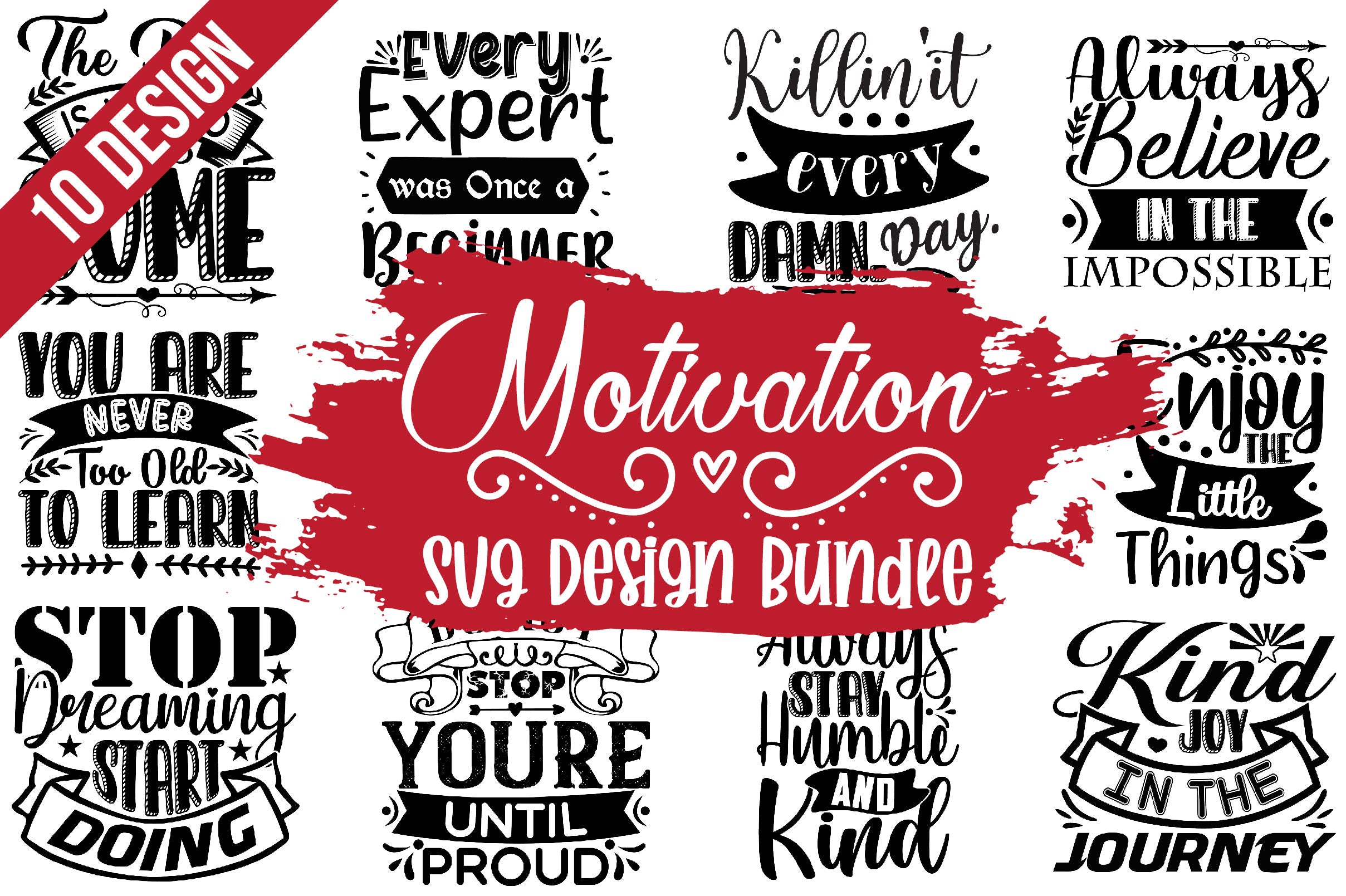 Motivation SVG Bundle - CraftNest - Digital Crafting and Art