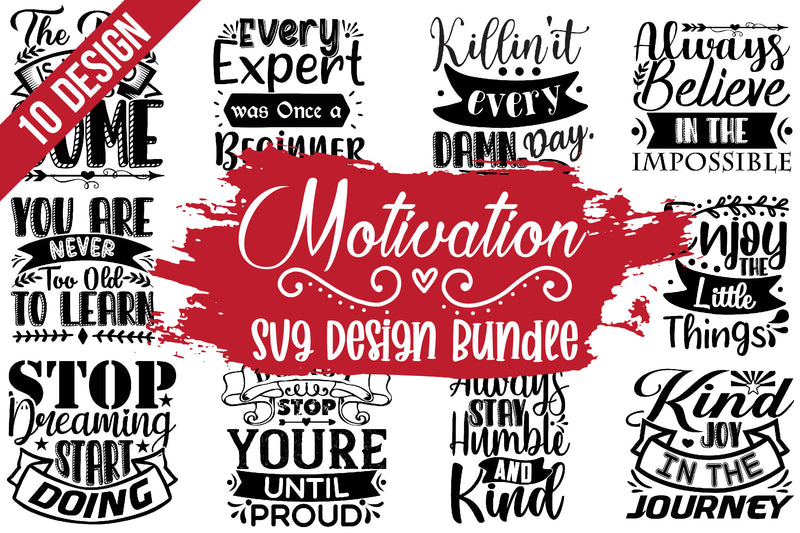 Motivation SVG Bundle - CraftNest - Digital Crafting and Art