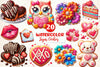 Valentine's Day Sugar Cookies Clipart Bundle