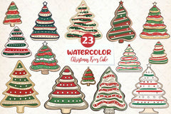 Christmas Tree Cake White Chocolate Clipart Bundle - CraftNest - Digital Crafting and Art