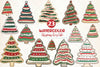 Christmas Tree Cake White Chocolate Clipart Bundle