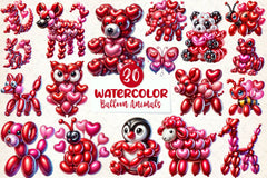 Balloon Animals Clipart Bundle - CraftNest - Digital Crafting and Art