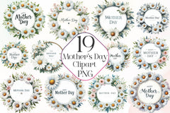 Happy Mother'S Day Floral Bouquets Clipart Bundle - CraftNest - Digital Crafting and Art