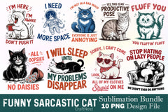Funny Sarcastic Cat Clipart Bundle 4 - CraftNest - Digital Crafting and Art