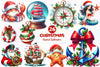 Nautical Christmas Clipart Bundle