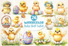 Cute Baby Chick Easter Clipart Bundle