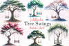 Tree Swings Clipart Bundle