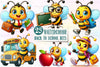 Back To School Bees Clipart Bundle