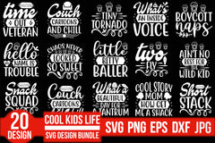 Cool Kids Life SVG Bundle - CraftNest - Digital Crafting and Art