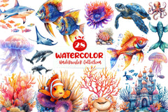 Underwater Collection Clipart Bundle - CraftNest - Digital Crafting and Art