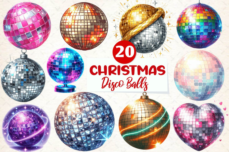 Disco Balls Clipart Bundle - CraftNest - Digital Crafting and Art