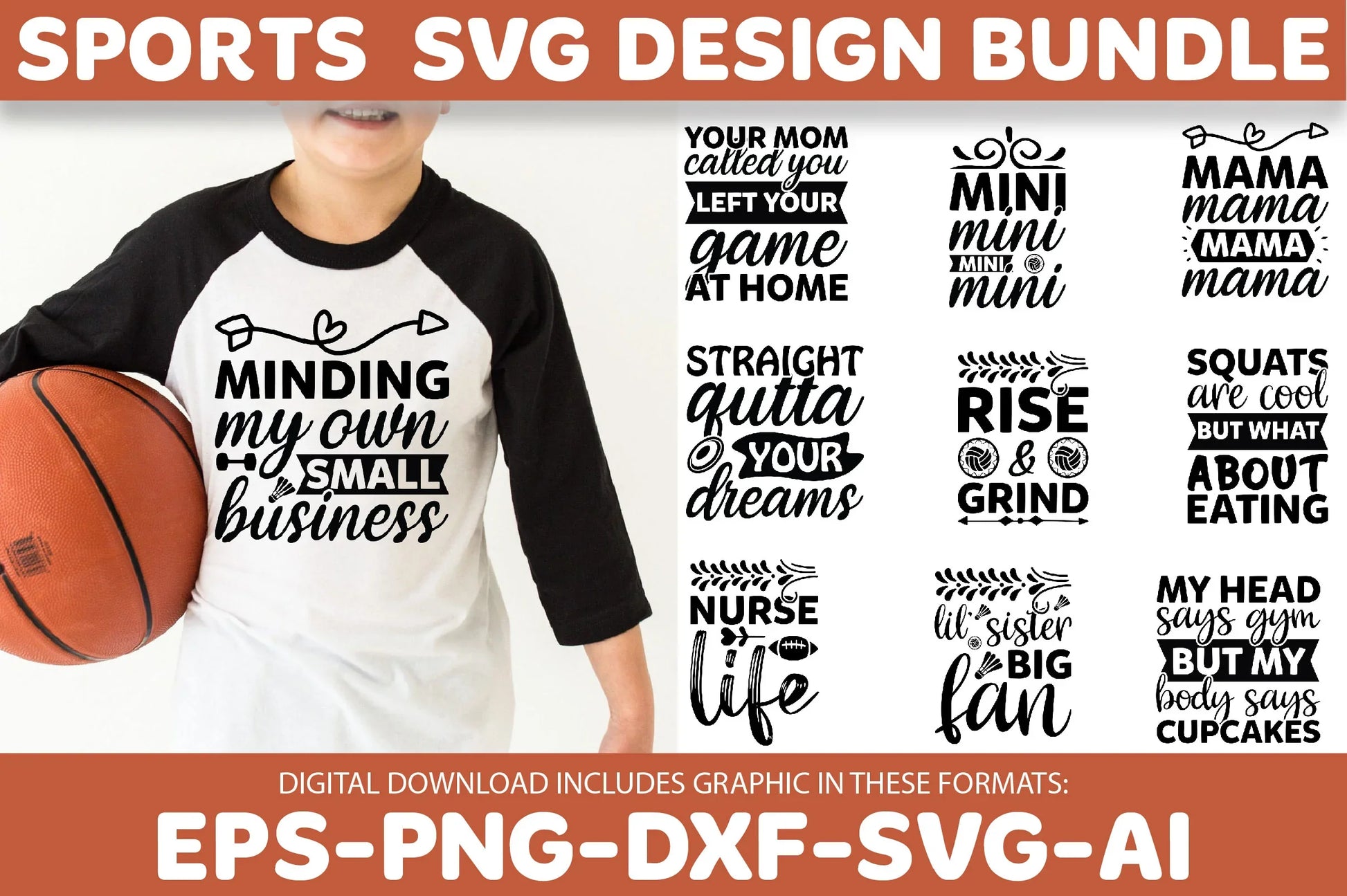 Sports SVG Bundle - CraftNest - Digital Crafting and Art