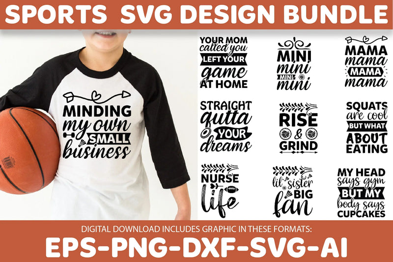 Sports SVG Bundle - CraftNest - Digital Crafting and Art