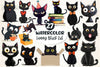 Funny Black Cat Clipart Bundle 5