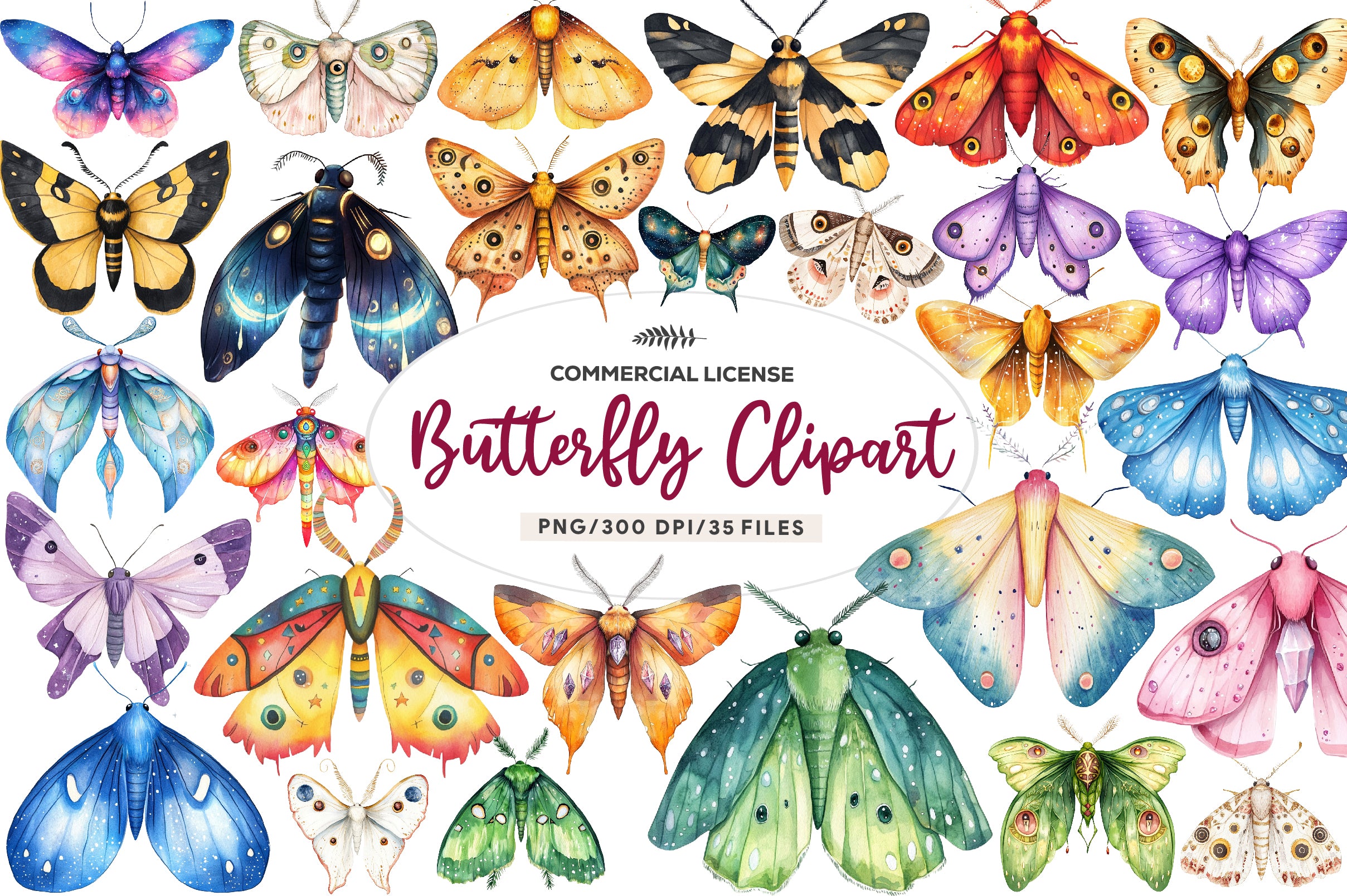 Butterfly Clipart Bundle 5 - CraftNest - Digital Crafting and Art