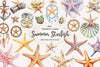 Summer Starfish Clipart Bundle