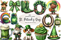St Patricks Day Clipart Bundle 2 - CraftNest - Digital Crafting and Art
