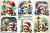 Christmas Cat Clipart Bundle 2