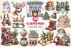 Coquette Rustic Christmas Clipart Bundle