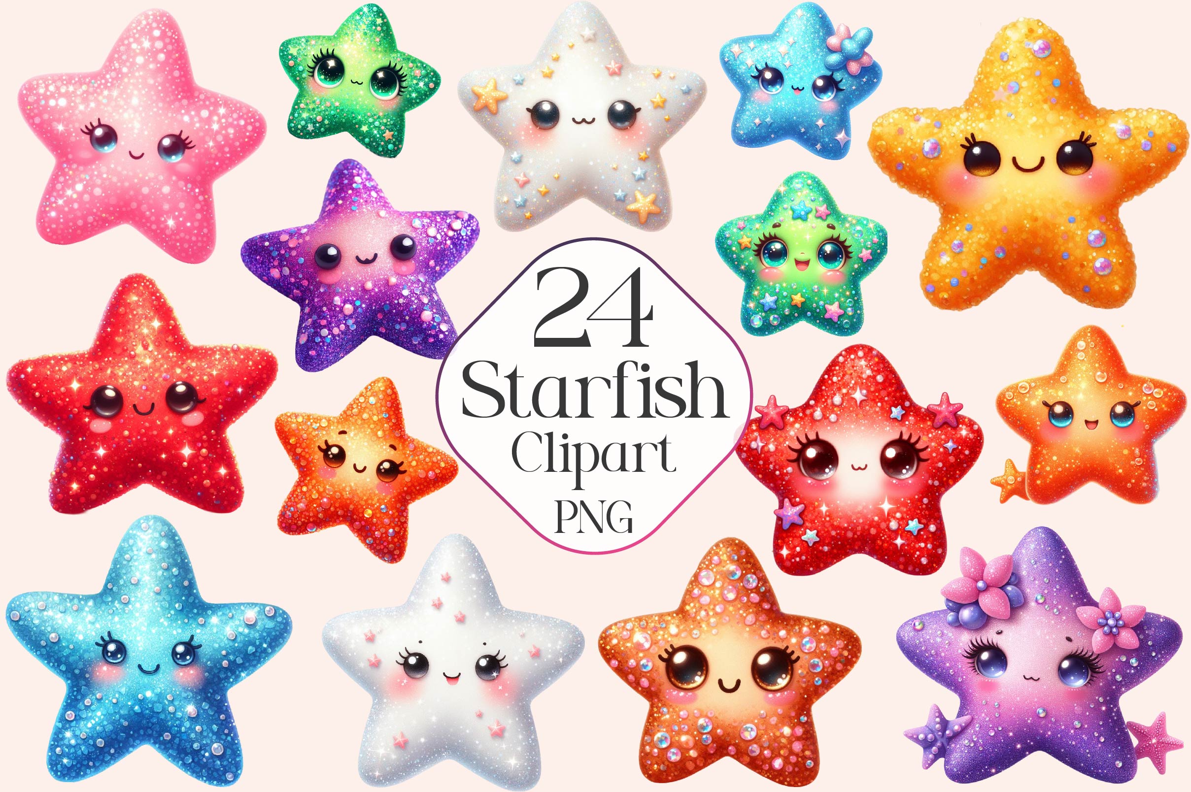 Starfish Clipart Bundle - CraftNest - Digital Crafting and Art