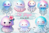 Sea Clip Art Part 13 Jellyfish Clipart Bundle