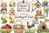 Spring Countryside Farm Clipart Bundle