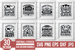 Football Sticker SVG Bundle - CraftNest - Digital Crafting and Art