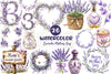 Lavender Mothers Day Clipart Bundle