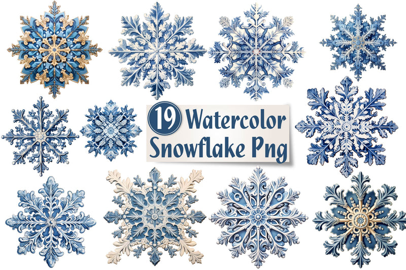Snowflake Clipart Bundle 1 - CraftNest - Digital Crafting and Art