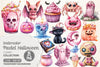 Pink Pastel Halloween Clipart Bundle