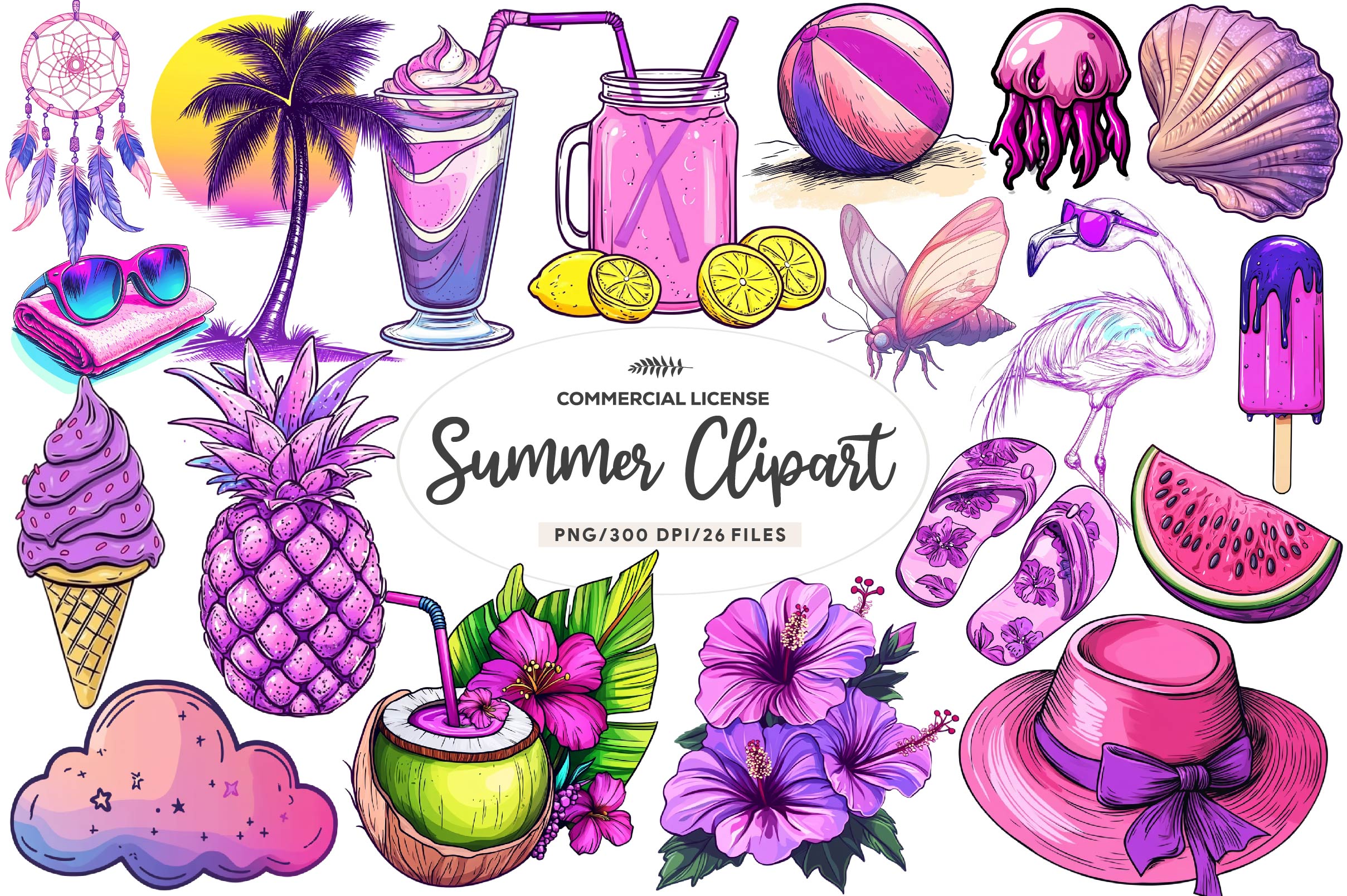 Summer Clipart Bundle 1 - CraftNest - Digital Crafting and Art