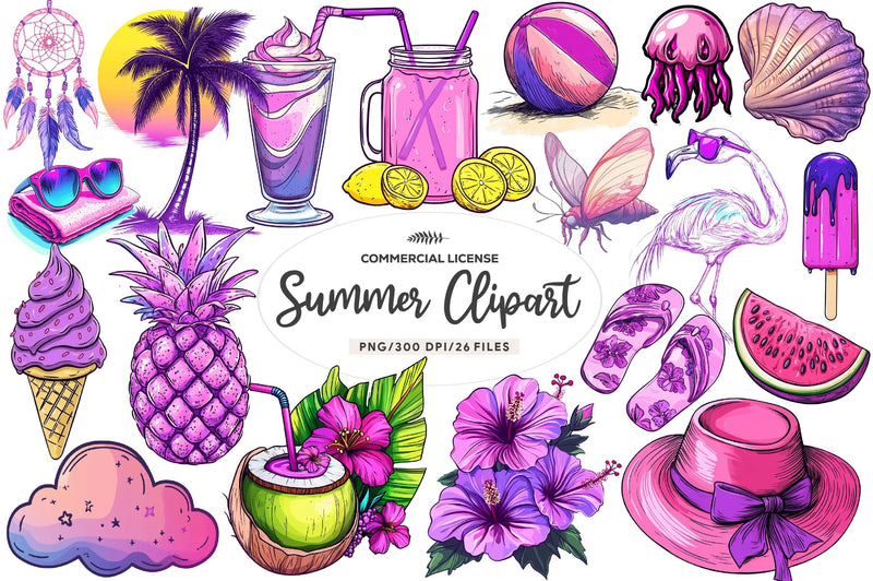 Summer Clipart Bundle 1 - CraftNest - Digital Crafting and Art