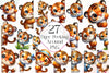 Tiger Peeking Around Corner Clipart Bundle