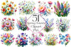 Spring Flowers Clipart Bundle