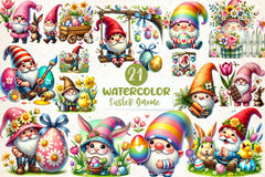 Easter Gnome Clipart Bundle - CraftNest - Digital Crafting and Art