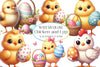 Easter Chicken And Egg Clipart Bundle