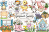 Cottage Gingham Spring Clipart Bundle