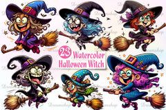 Halloween Witch Clipart Bundle 2 - CraftNest - Digital Crafting and Art